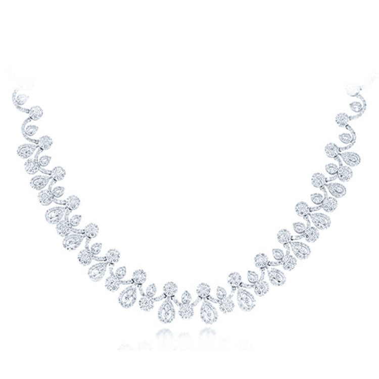 17.83ct 18k White Gold Diamond Necklace