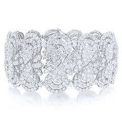 26.50ct 18k White Gold Diamond Lady's Bracelet