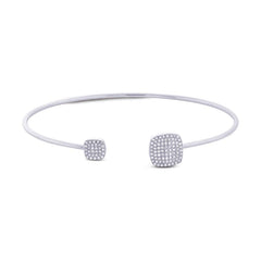 0.31ct 14k White Gold Diamond Bangle