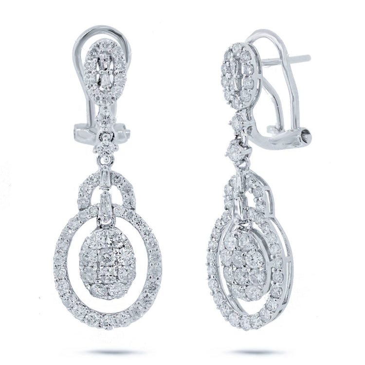 1.88ct 18k White Gold Diamond Earring