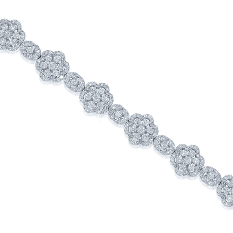 7.48ct 18k White Gold Diamond Lady's Bracelet