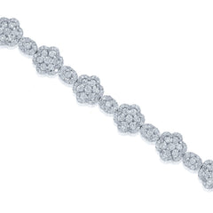7.48ct 18k White Gold Diamond Lady's Bracelet