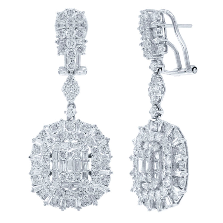 5.22ct 18k White Gold Diamond Earring