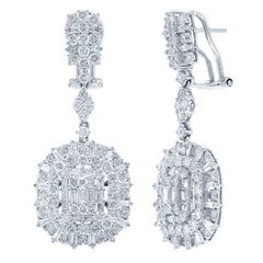 5.22ct 18k White Gold Diamond Earring