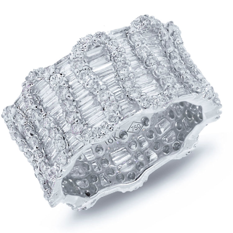 4.92ct 18k White Gold Diamond Eternity Ring Size 7