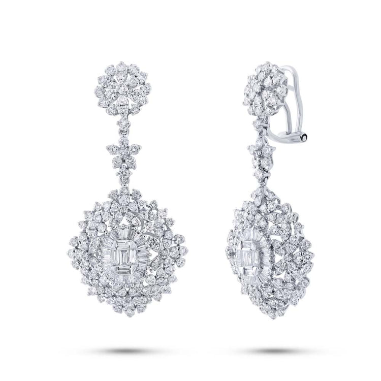 4.84ct 18k White Gold Diamond Earring