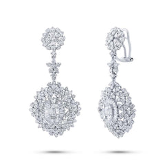 4.84ct 18k White Gold Diamond Earring