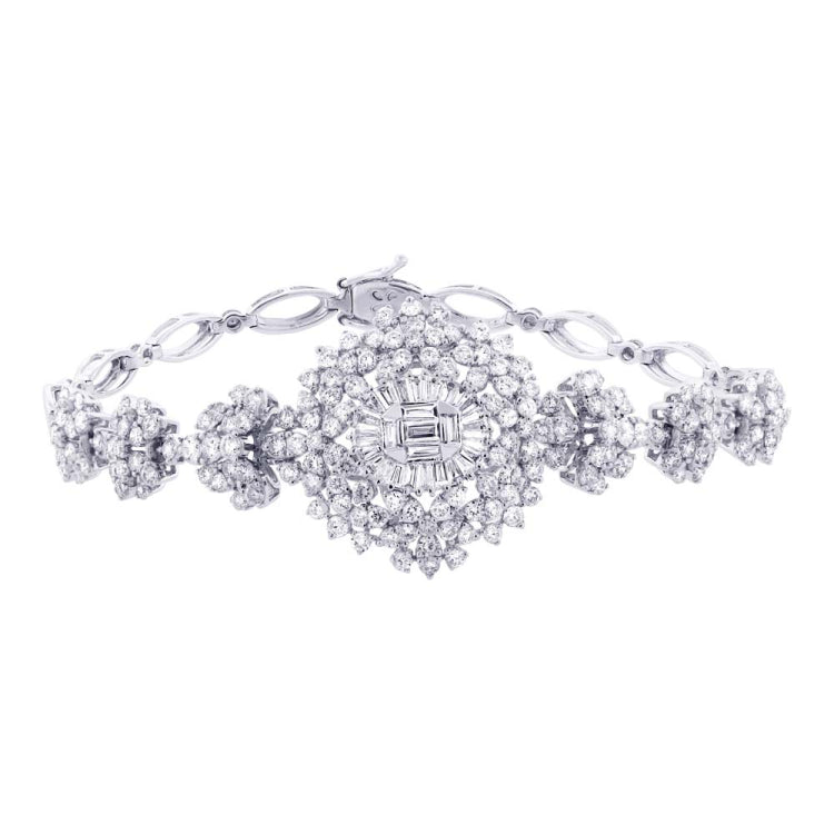 5.06ct 18k White Gold Diamond Lady's Bracelet