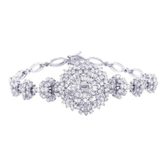 5.06ct 18k White Gold Diamond Lady's Bracelet