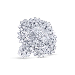 3.26ct 18k White Gold Diamond Lady's Ring