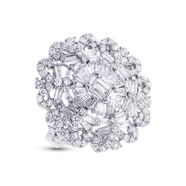 3.01ct 18k White Gold Diamond Lady's Ring