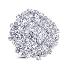3.45ct 18k White Gold Diamond Lady's Ring