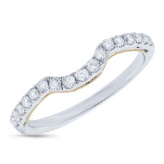 0.31ct 14k Two-tone Gold Diamond Shadow Band