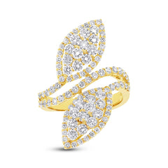 2.44ct 18k Yellow Gold Diamond Lady's Ring