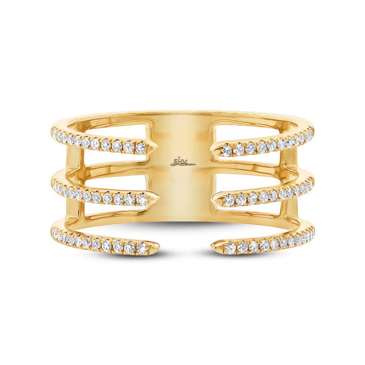 0.22ct 14k Yellow Gold Diamond Lady's Ring