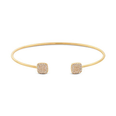 0.26ct 14k Yellow Gold Diamond Bangle