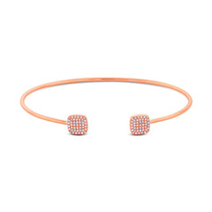0.26ct 14k Rose Gold Diamond Bangle