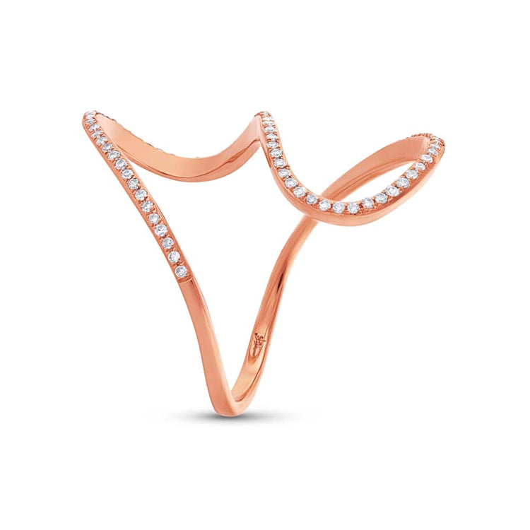 0.25ct 14k Rose Gold Diamond Lady's Ring