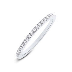 0.20ct 14k White Gold Diamond Lady's Band Size 5