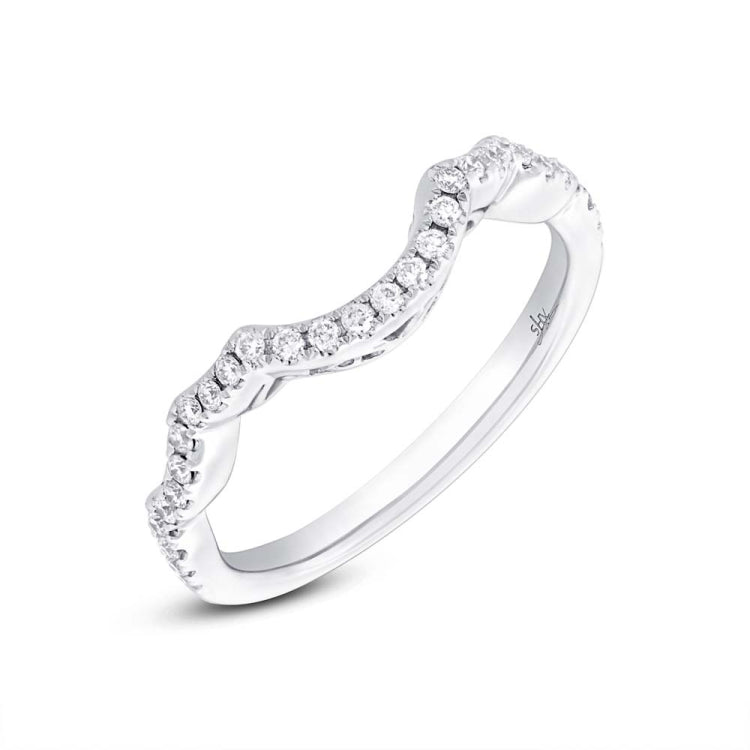0.22ct 14k White Gold Diamond Lady's Band