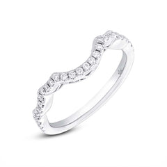 0.22ct 14k White Gold Diamond Lady's Band