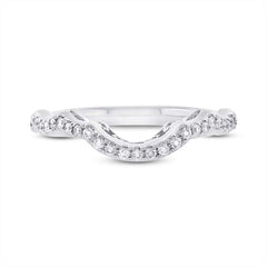 0.22ct 14k White Gold Diamond Lady's Band