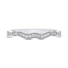 0.12ct 14k White Gold Diamond Lady's Band