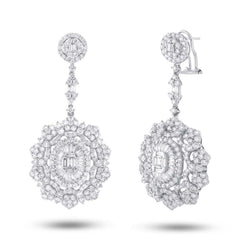 9.34ct 18k White Gold Diamond Earring