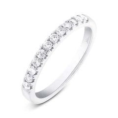 0.33ct 14k White Gold Diamond Lady's Band