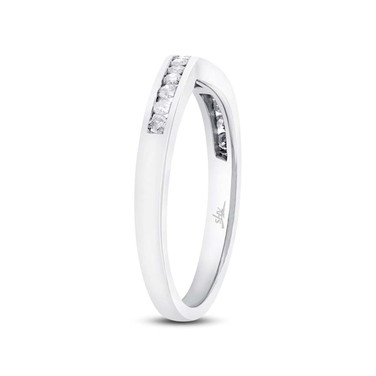 0.25ct 14k White Gold Diamond Shadow Band
