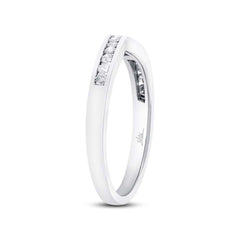 0.25ct 14k White Gold Diamond Shadow Band