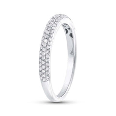0.30ct 14k White Gold Diamond Lady's Pave Band Size 6