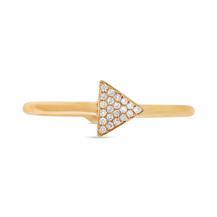 0.08ct 14k Yellow Gold Diamond Lady's Ring Size 6
