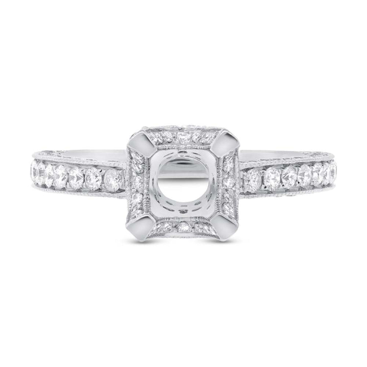 1.40ct 18k White Gold Diamond Semi-mount Ring