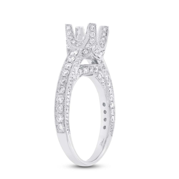 1.40ct 18k White Gold Diamond Semi-mount Ring