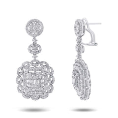 4.69ct 18k White Gold Diamond Earring