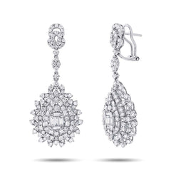 5.23ct 18k White Gold Diamond Earring
