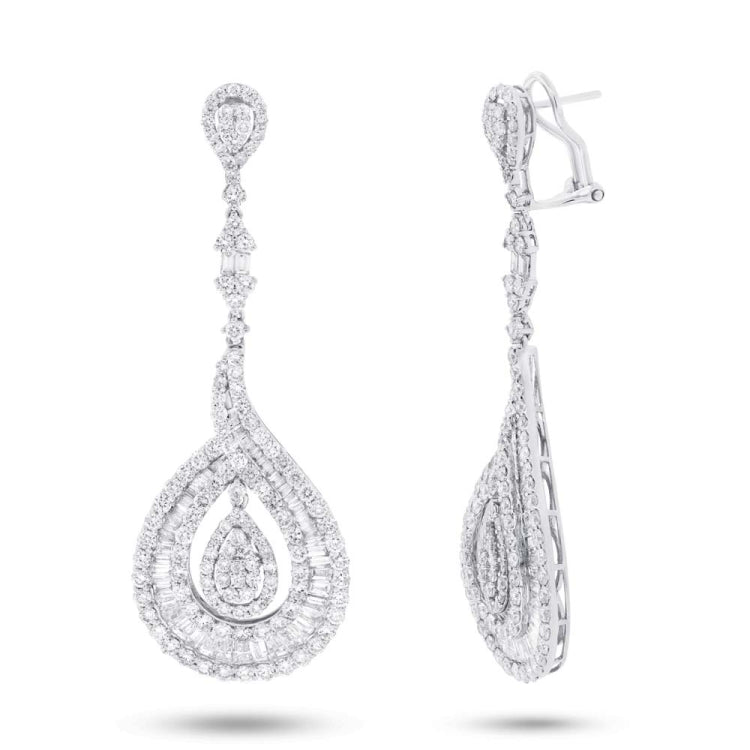 9.53ct 18k White Gold Diamond Earring