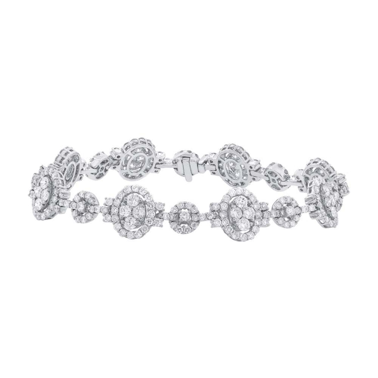 7.16ct 18k White Gold Diamond Lady's Bracelet