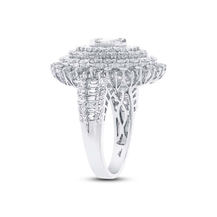 3.40ct 18k White Gold Diamond Lady's Ring