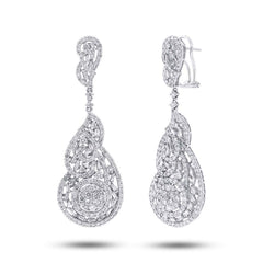 5.45ct 18k White Gold Diamond Earring