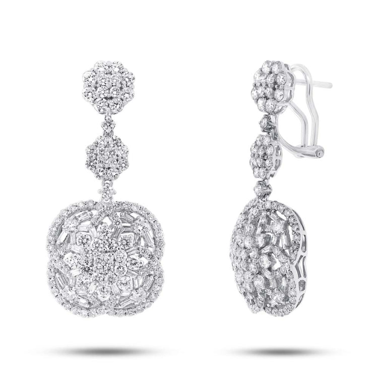 5.22ct 18k White Gold Diamond Earring