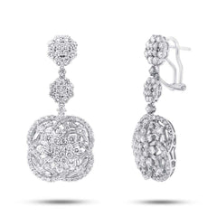 5.22ct 18k White Gold Diamond Earring