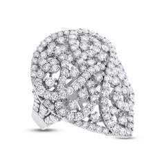 5.13ct 18k White Gold Diamond Lady's Ring