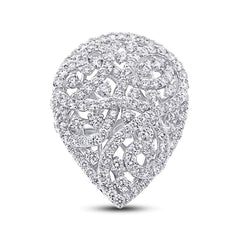 5.13ct 18k White Gold Diamond Lady's Ring
