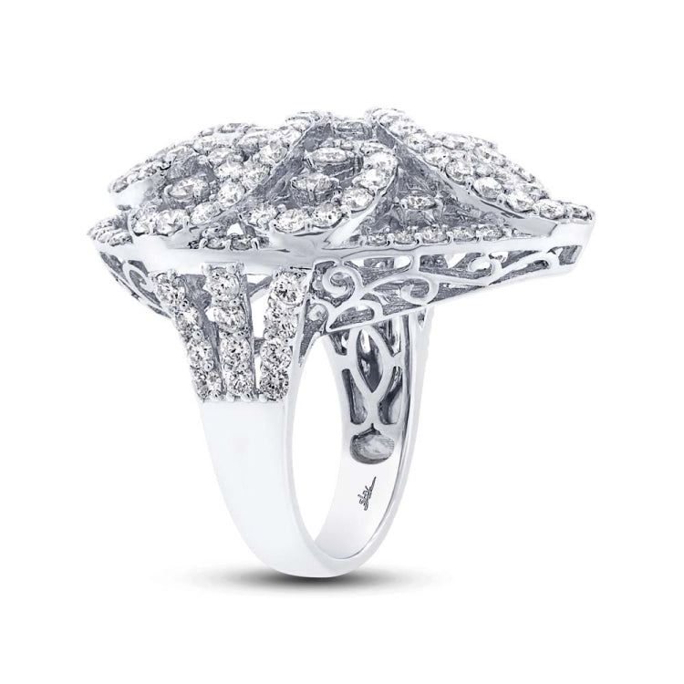 5.13ct 18k White Gold Diamond Lady's Ring