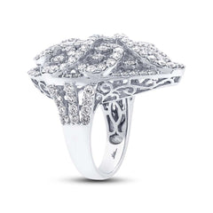 5.13ct 18k White Gold Diamond Lady's Ring