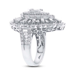 3.80ct 18k White Gold Diamond Lady's Ring