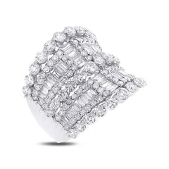 3.76ct 18k White Gold Diamond Lady's Ring