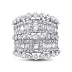 3.76ct 18k White Gold Diamond Lady's Ring